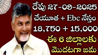 Check this Cheyutha EBC Nest Pending Money directly to these districts in women&#39;s accounts across th