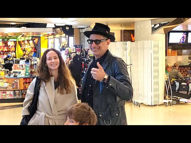 Jeff Goldblum and Emilie Livingston Family Travel After Oscars