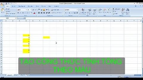 Tạo hàm tính tổng theo màu trong EXCEL | Thủ thuật Excel