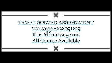 IGNOU PGDMM SOLVED ASSIGNMENT 2023 / PDF WATSAPP ME 8228091239 #ignou