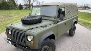 1991 Land Rover Defender 110, 4x4, 2.5 Litre 5 Speed Manual, Soft Top, Restored! Stock #1245