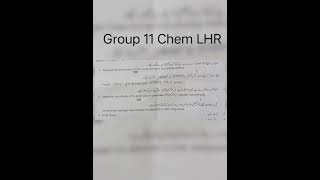 10thClass today Chemistry Practical Paper 2026 Lahore Board Group11#board #exam #matric #paper #vira