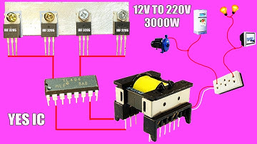 How to make a simple inverter 3000W, IRF3205, creative prodigy #20