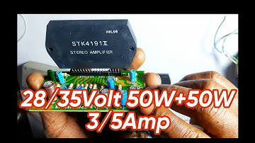 How to make stk4191 stereo audio amplifier 4191 in bangla