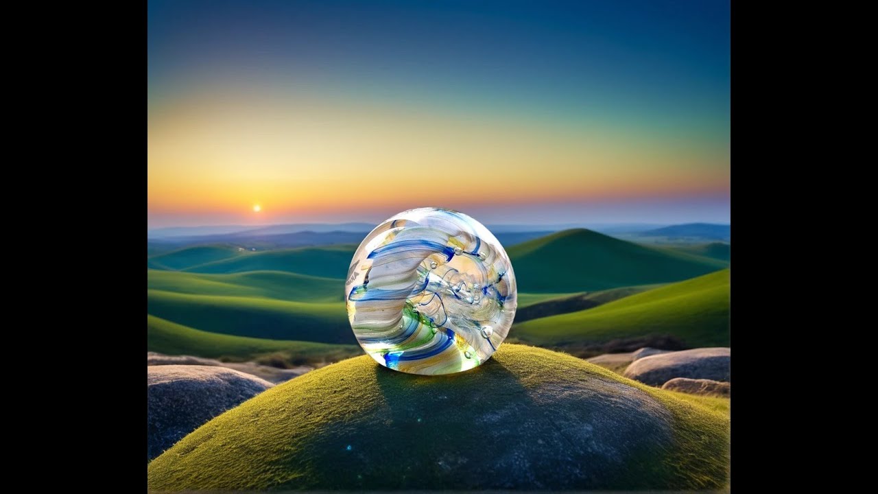 CAITHNESS PAPERWEIGHT Ribbons (SAPPHIRE) Alastair MacIntosh 1989 VINTAGE