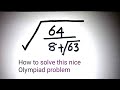 How to Solve this nice Olympiad Problem 