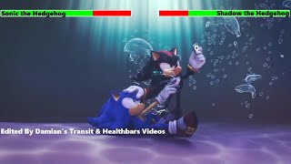 Sonic the Hedgehog vs. Shadow the Hedgehog with healthbars 2/4