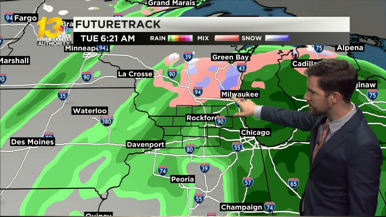 Showers get Tuesday off to a soggy start - YouTube