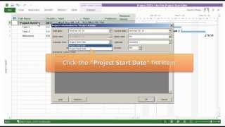 Microsoft Project 2013 Tutorial - Forward Scheduling  (No Audio)