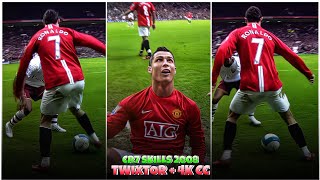 Cristiano Ronaldo Skills Vs Arsenal 2008 Scenepack - 4k Clips + Dark CC High Quality 🤙💥 #part57