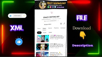 Attitude 😈 YouTube channel XML File Video ÊDÎTÌÑG By @crazy_editing_007 #xml #xmlfile #trending