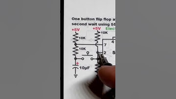 clip from one button flip flops output of 555 timer video linked in comment section