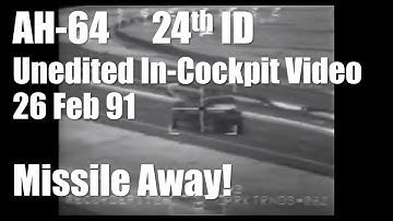 AH-64 ● 24e ID vernietigt tanks, artillerie-BMP, niet-bewerkt in de cockpit ● 26 februari 1991 ● ...