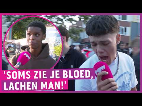 Youths turn the Four Day Marches into a massive brawl!