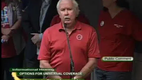 FLOYD BRYAN TALKS ABOUT SINGLE PAYER HEALTHCARE IN...