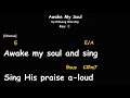 Awake my soul | Hillsong Worship | Instrumental | chords and lyrics