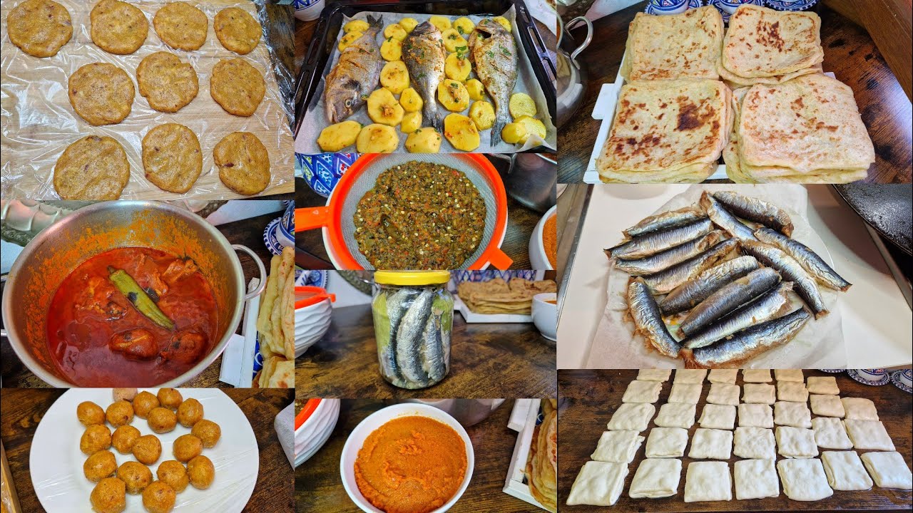 ربح في الوقت واقتصاد في الفلوس  ساعتين في الكوجينة وترتاحو وسط الأسبوع  تحضرو برشا حاجات