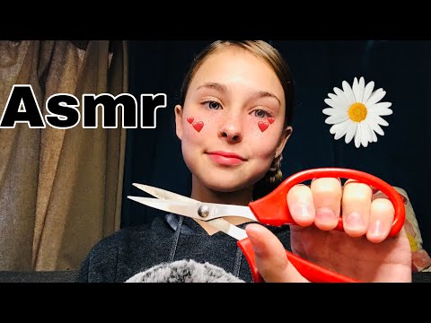 Asmr ~ Fluffy Microphone Cover Trimming | Scissor Sounds |