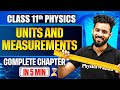 Units And Measurements Class 11 | Complete Chapter in 5 min | Physics chapter 1