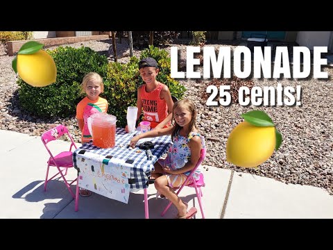 ❄ICE COLD LEMONADE ON A BLAZING HOT SUMMER DAY! 🔥 / How Long Do The Kids Last Selling Lemonade??