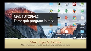 Mac Tutorials - Force quit unresponsive program (mac freeze)