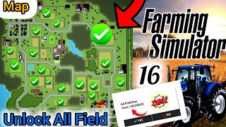 Purchase All Fields With price 100,000,00 in Fs16 | Unlock All Field | #fs16