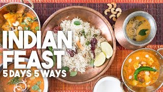 🌶 INDIAN Feast | 5 Days 5 Ways meal prep | Kravings