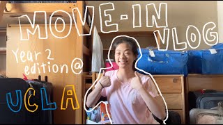ucla move in vlog 2023 📦✈️ ucla dorm tour, international flights to la, unpacking