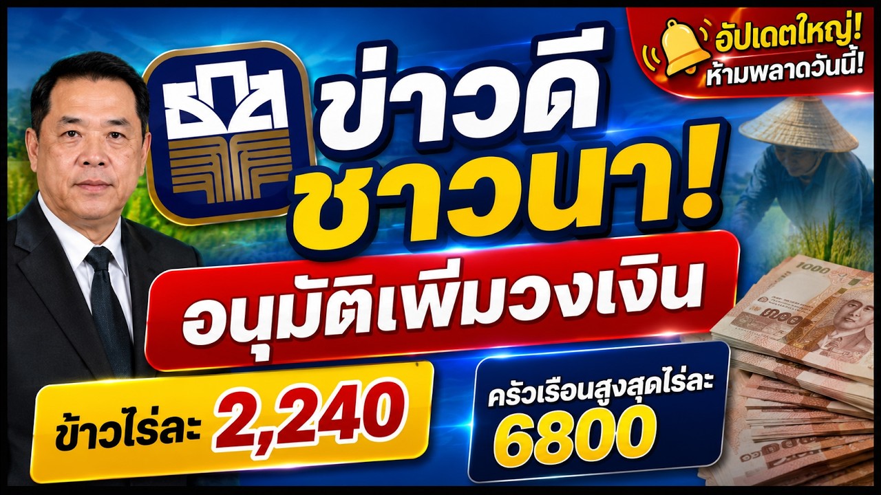 #อนุวัตจัดให้ เจาะลึก! ธกส.ยันไม่ทิ้งชาวนา วิเคราะห์วงหารือนอกรอบ เคาะเงินเยียวยาไร่ละ 1-2 พัน