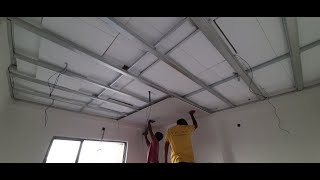 12' x 10' false Ceiling का Framing कैसे करते हैं | False Ceiling full work process in Hindi