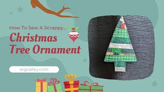 How to Sew a Scrappy Fabric Christmas Tree Ornament in Less Than 5 Minutes!