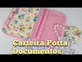 Carteira porta documentos feminina