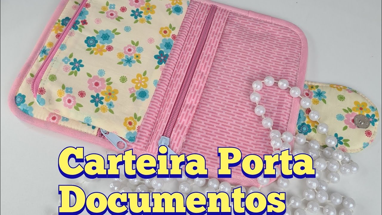 Carteira porta documentos feminina