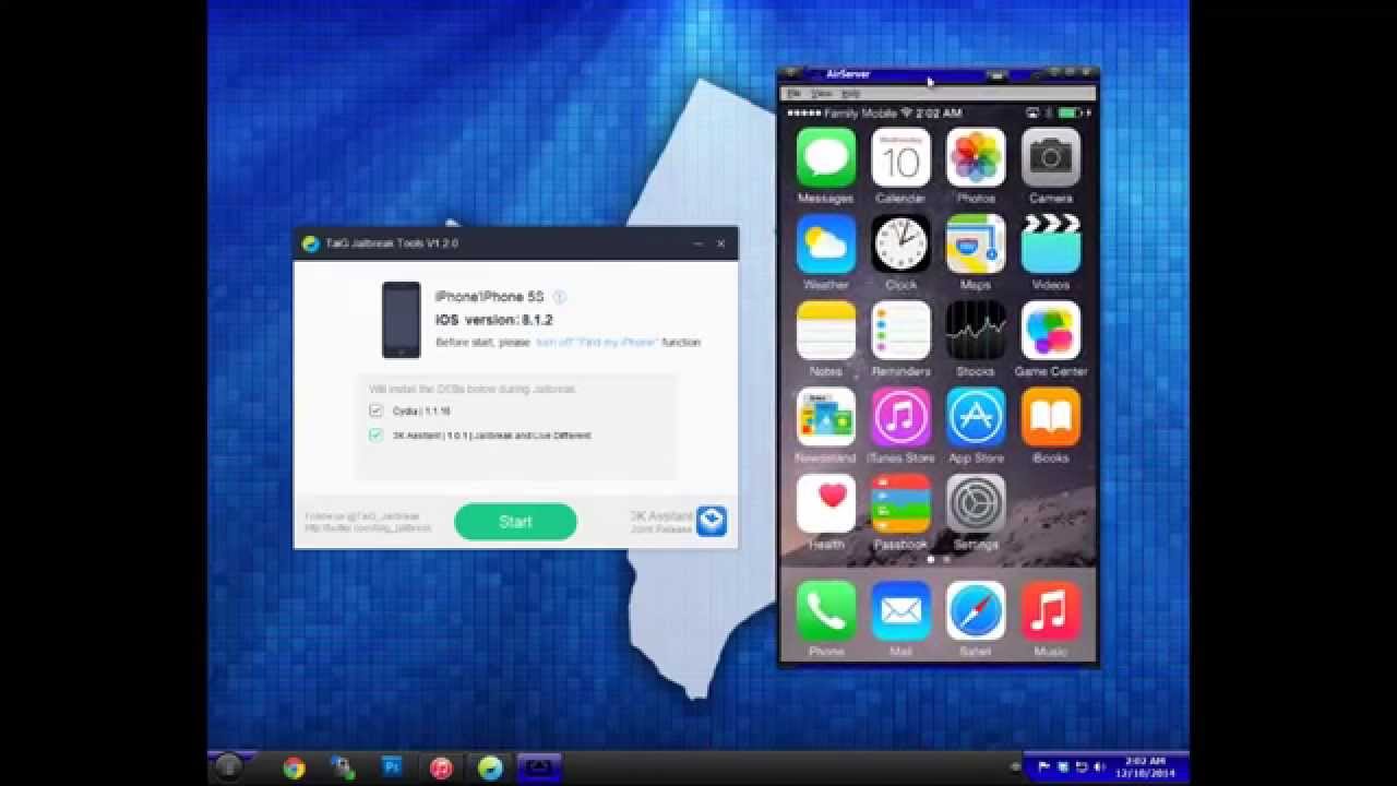 TaiG 1.2.0 Jailbreak for iOS 8.0 -  8.1.2 iPhone 4S, 5, 5S, 6, 6Plus, iPad and iPod Touch 5