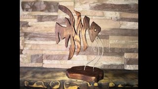 Декоративная скульптура рыба подарок для рыбака DIY