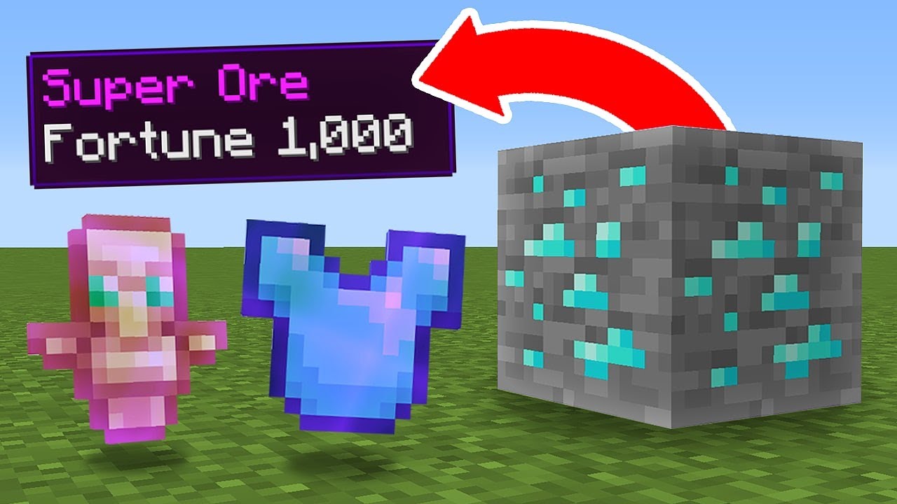 Minecraft, But Ores Drop OP Items...