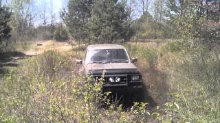 Green Bronco II in its first puddle
