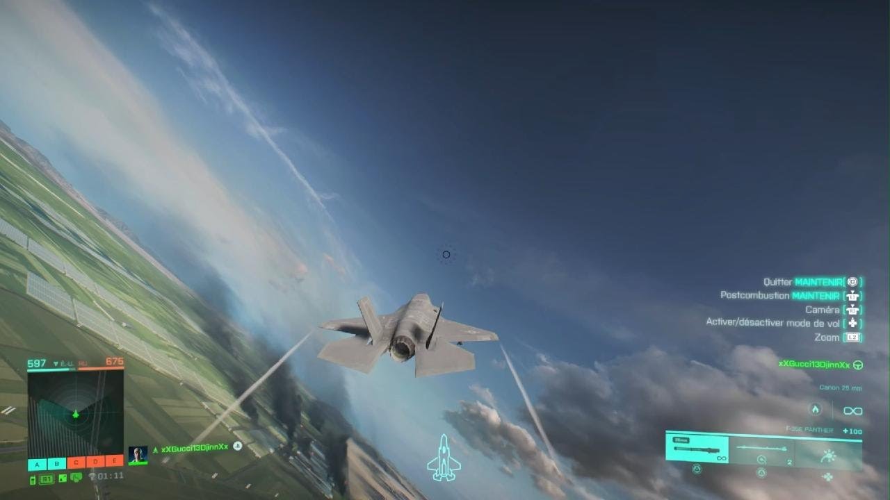 Battlefield 2042 PS5 TUTO comment piloter l'avion de chasse - YouTube