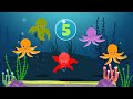 Five Little Octopus Jumping On The Bed | Nursery Rhymes and Songs For Children | Baby Songs