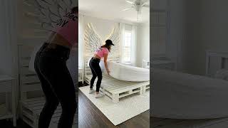 Budget Bedroom Refresh: Angel Wing Headboard
