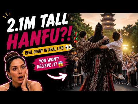 AMAZING! The Giant Hanfu Everyone Turned To See 👀 | Street Fashion & Reactions