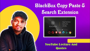 Blackbox Copy Paste and Search Chrome Extension | Tech MeUp