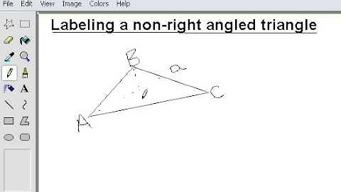 labeling non-right angled triangles