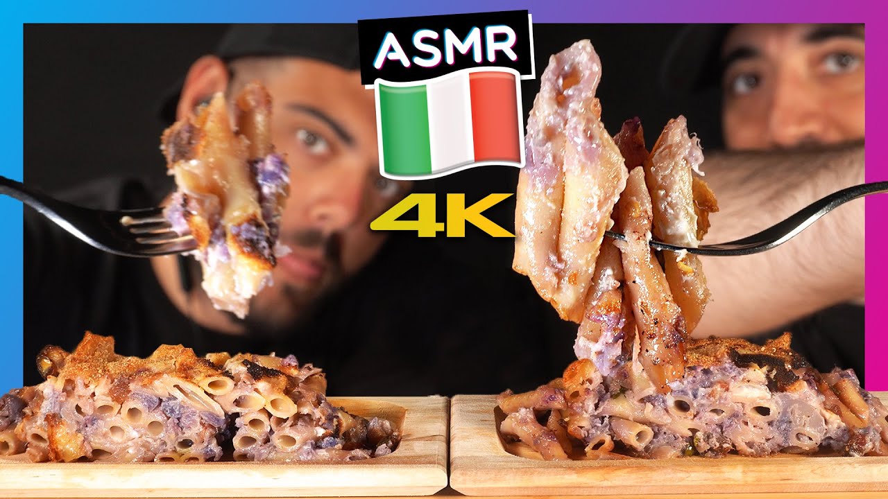 ASMR MUKBANG ITA PASTA VIOLA ITALIAN FOOD ASMR VIDEO ASMR CIBO