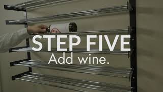 Evolution Wine Wall wine rack installation guide