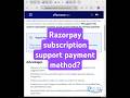 Razorpay Subscriptions Payment methods | Payments | Subscriptions #shorts #shortsvideo #razorpay