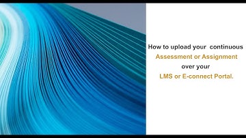 Upload your Assignment at E-Connect Portal through your Desktop