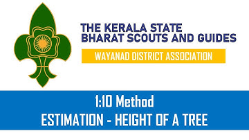 ESTIMATION - 1:10 Method - HEIGHT OF A TREE