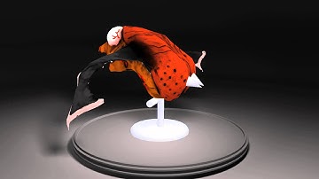 3D Model Turntable with Wireframes