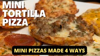 MINI TORTILLA PIZZA | Mini Pizzas Made 4 Ways screenshot 5
